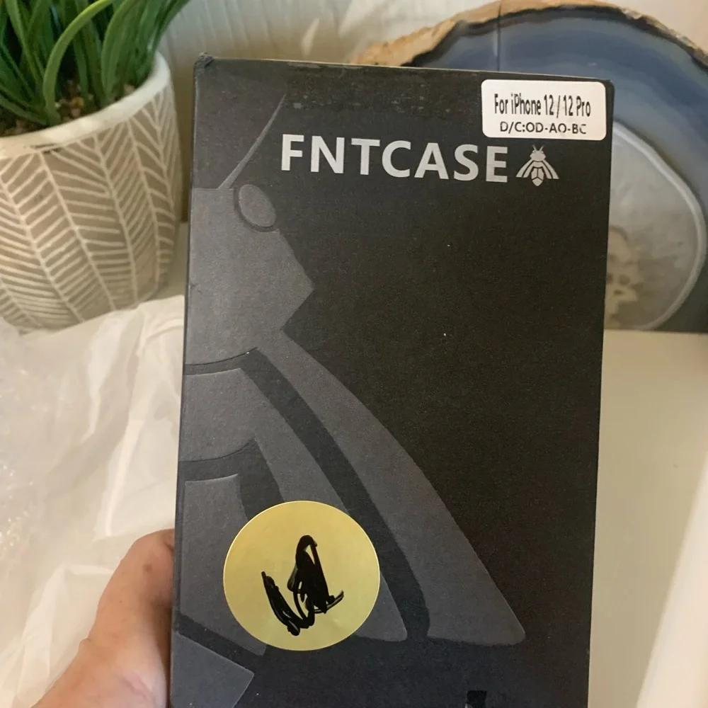Black Impact Resistant Screen Protector phone case iPhone 12 and pro